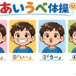 あいうべ体操のイラスト